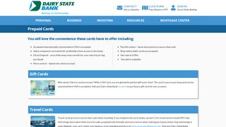 Prepaid Cards | Dairy State Bank
