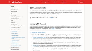 Bank Account Help – State Farm®