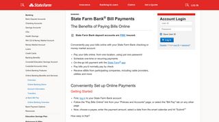 Bank Bill Payments – State Farm Bank®
