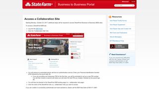 Access a Collaboration Site - State Farm® B2B