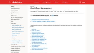 Credit Card Management – State Farm®