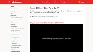 Watch How to Pay Your Bills Online Demo – State Farm Bank™
