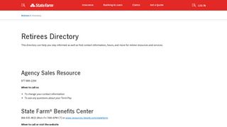 Retirees Directory – State Farm®