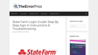 State Farm Login Guide: Step By Step Sign In ... - Error Codes Pro