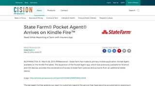 State Farm® Pocket Agent® Arrives on Kindle Fire™ - PR Newswire