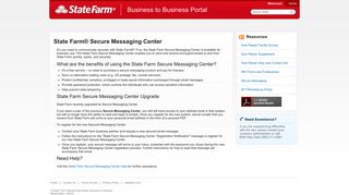 B2B | State Farm® Secure Messaging Center