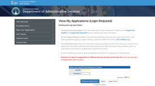 View My Applications - Logon - Department of Administrative Services