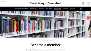 Update or renew membership (State Library of Queensland)
