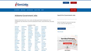 Alabama Government Jobs - GovtJobs