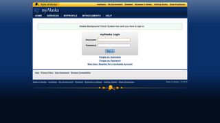 Alaska Background Check System - State of Alaska