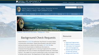 Background Checks - Alaska Department of Public Safety - State of ...
