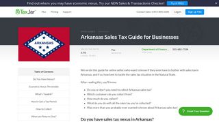 Arkansas Sales Tax Guide for Businesses - TaxJar