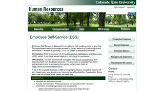 Employee Self-Service - Human Resources - Colorado State ...