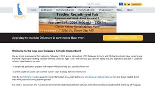 One Application. All Jobs. Join Now. Delaware Department of ...