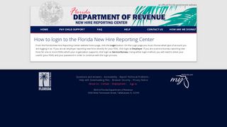 New Hire - Login to Florida New Hire Reporting Center