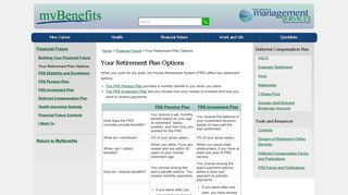 Your Retirement Plan Options / Financial Future | MyBenefits ...