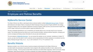 Employee and Retiree Benefits - Benefits - Illinois.gov