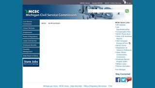 MiCSC - MI HR Gateway - State of Michigan
