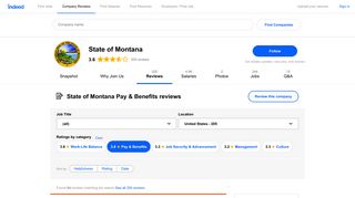 Working at State of Montana: 82 Reviews about Pay & Benefits ...