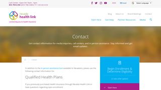 Contact - Nevada Health Link