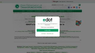 Pages - Ohio Department of Transportation Contact Information Page