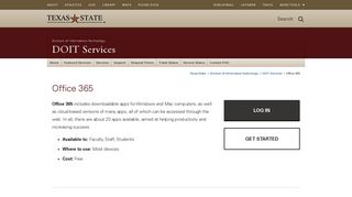 Office 365 : DOIT Services : Texas State University