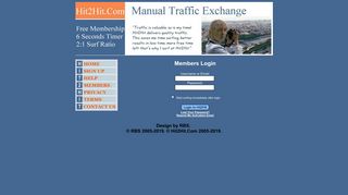 Manual traffic exchange. Improve site promotion and free ... - Hit2Hit
