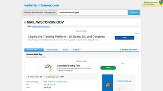 mail.wisconsin.gov at WI. Outlook Web App - Website Informer