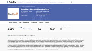 StatePlus - Allocated Pension Fund | Pension | RateCity.com.au