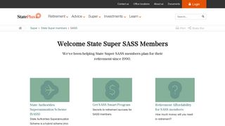 Welcome State Super SASS Members | StatePlus