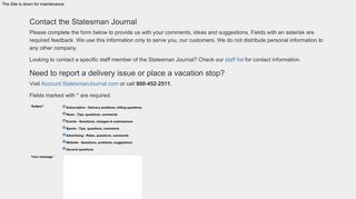 Contact the Statesman Journal - StatesmanJournal.com