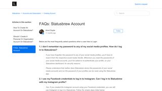 FAQs: Statusbrew Account – Statusbrew