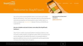 Welcome to StayNTouch - StayNTouch
