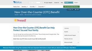 New Over-the-Counter (OTC) Benefit | WellCare