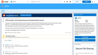 STB Emulator Usnername/Password Authentication Issue? : IPTV - Reddit