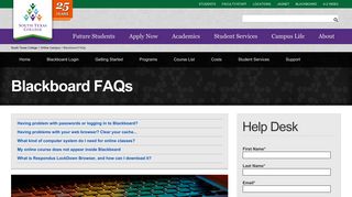 Blackboard FAQs | South Texas College
