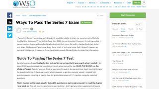 Ways to Pass the Series 7 Exam | Wall Street Oasis