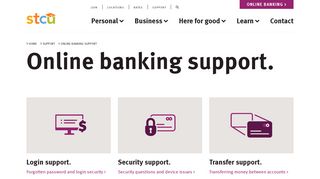Online banking support | STCU