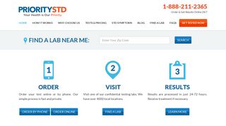Priority STD Testing | STD Tests | Get an STD Check Today