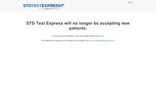 STD Test Express: STD Testing - Fast HIV Testing