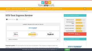 STD Test Express Review (UPDATED Jan. 2019) - Top 10 STD Tests
