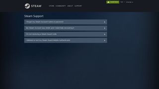 Steam Support - Help, I can't sign in