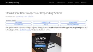 Steam Client Bootstrapper Not Responding: Solved | Not Responding