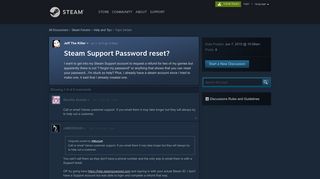 Steam Support Password reset? :: Help and Tips - Steam Community