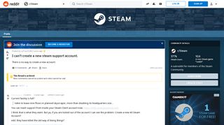 I can't create a new steam support account. : Steam - Reddit