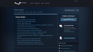 Steam Wallet - General - Knowledge Base - Steam Support