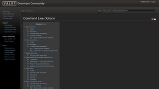 Command Line Options - Valve Developer Community