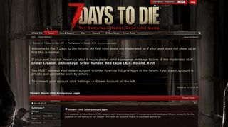 Steam CMD Anonymous Login - 7 Days to Die