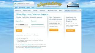 Please Sign In or Create an Account - Steamship Authority