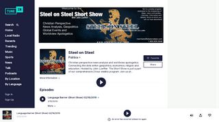 Steel on Steel | Listen to Podcasts On Demand Free | TuneIn